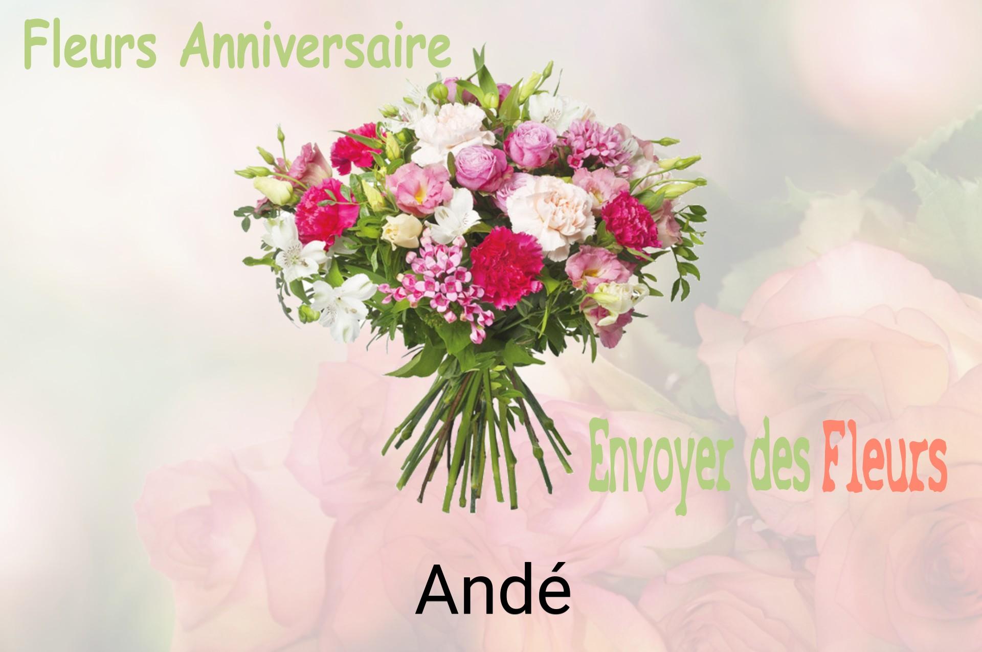 Bouquet de fleurs d’anniversaire livré à Andé